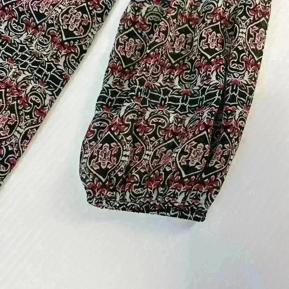 Abercrombie & Fitch Womens SM Boho Midi Shift Dress Multi Color Lace Long Sleeve - Picture 15 of 16